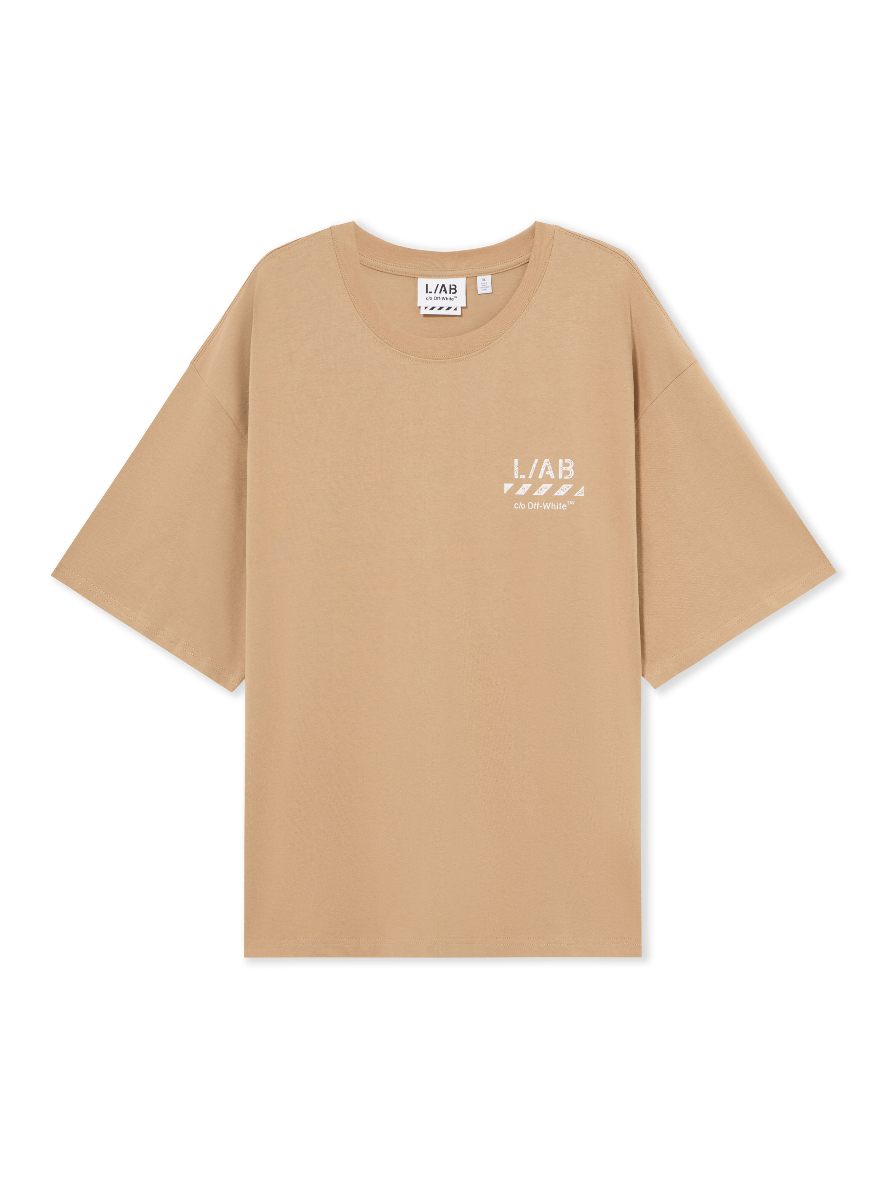 L/AB Diagonal Oversized T-Shirt LAB L/AB Diagonal Oversized T-Shirt CORNSTALK 44LABF26T054