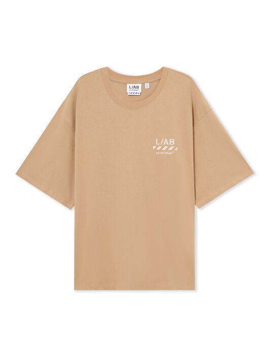 L/AB Diagonal Oversized T-Shirt LAB L/AB Diagonal Oversized T-Shirt CORNSTALK 44LABF26T054