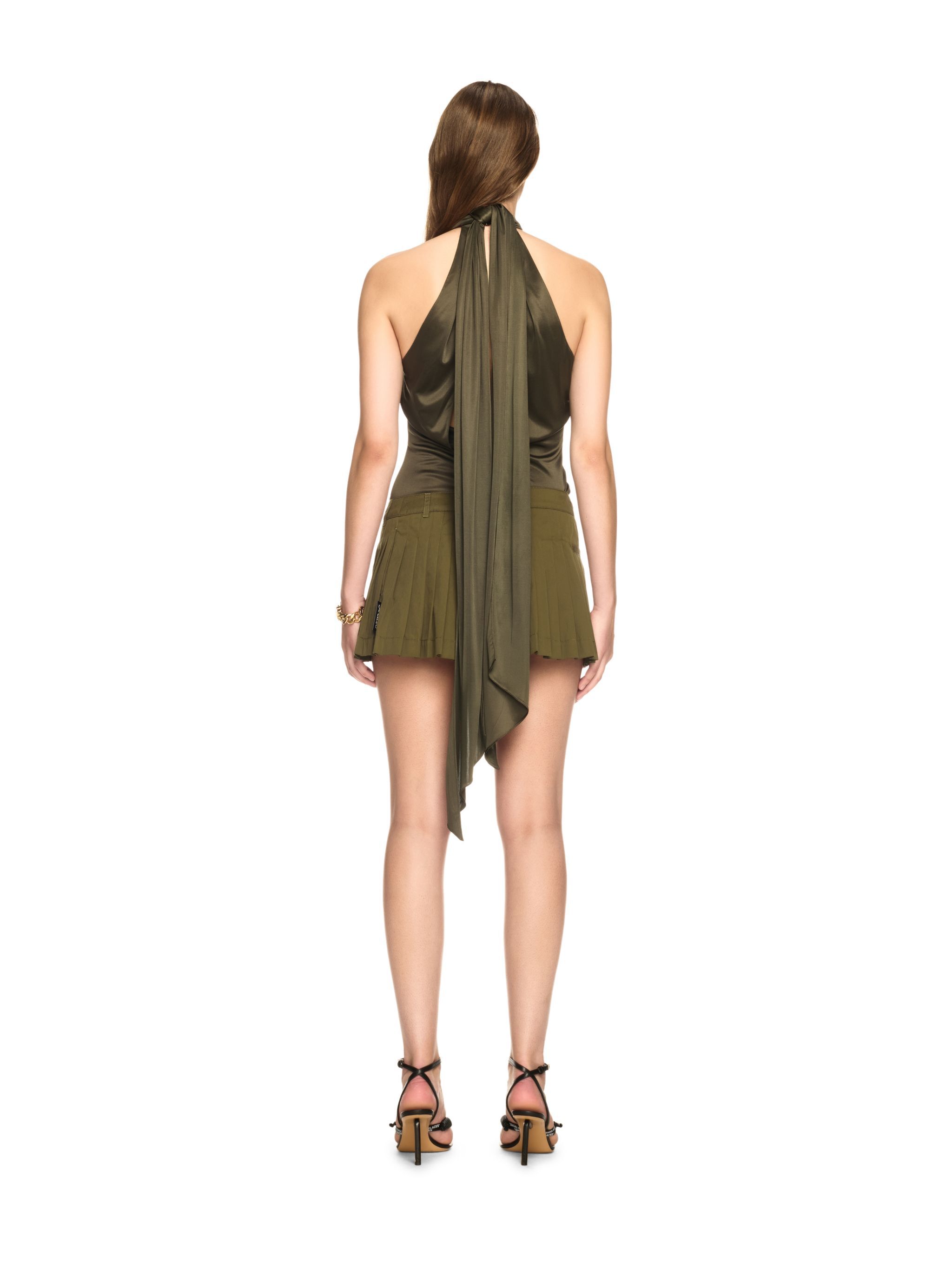 OFF WHITE Green Savana Mini Skirt GREEN OWCU014S25FAB002