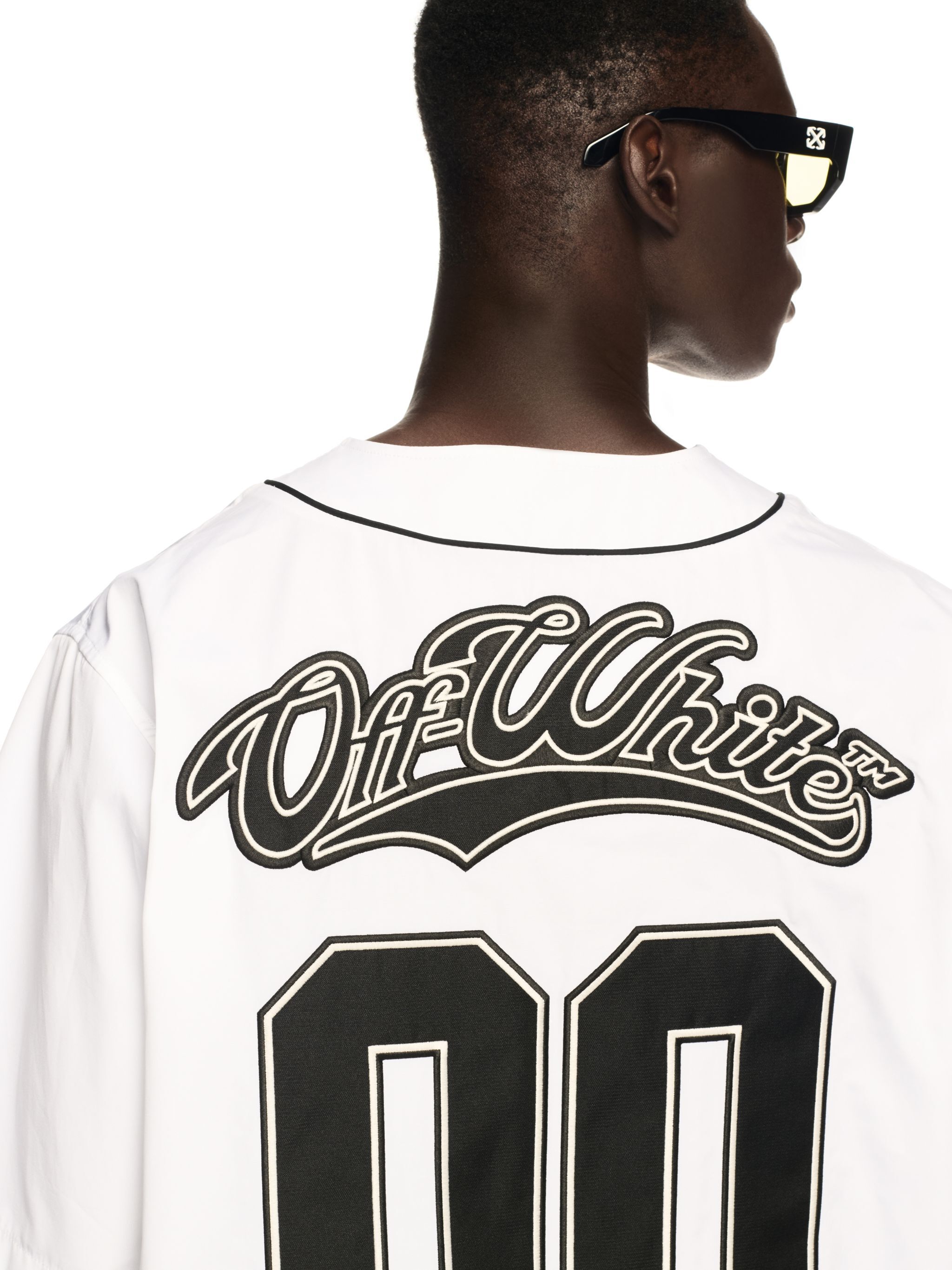 OFF WHITE White 00 Baseball Shirt WHITE OMGG014S25FAB001