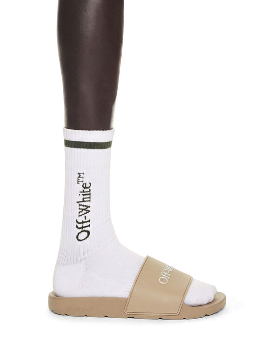 OFF WHITE Bookish Slider SESAME - WHITE OMIU002S26MAT002