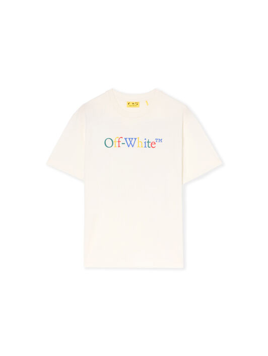 OFF WHITE Bts Arrow Ruler Logo T-Shirt WHITE - MULTICOLOR OBAA002F25JER00K