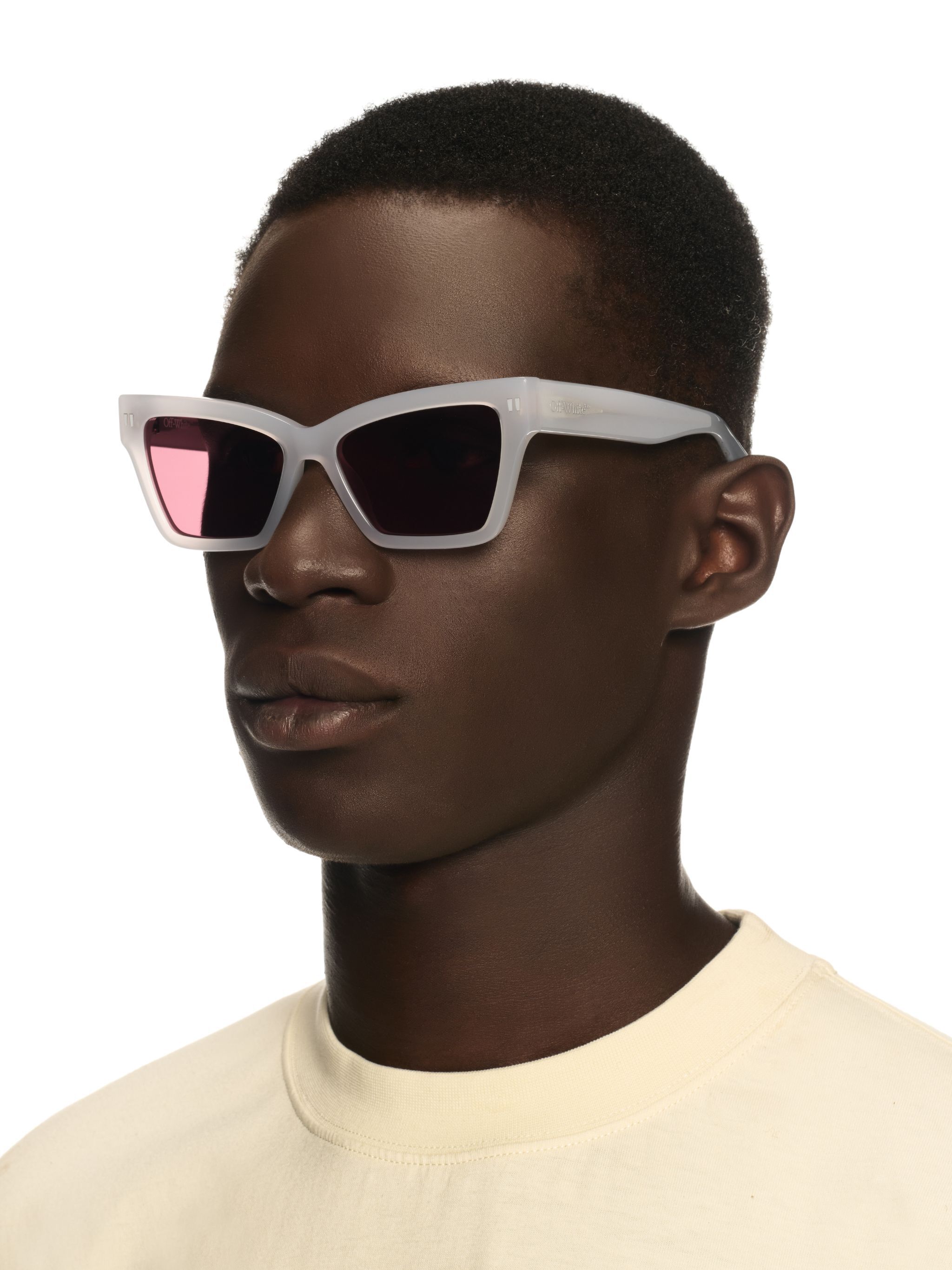OFF WHITE Occhiali Da Sole Cincinnati Grigio/Marrone BIANCO OERI110C99PLA001
