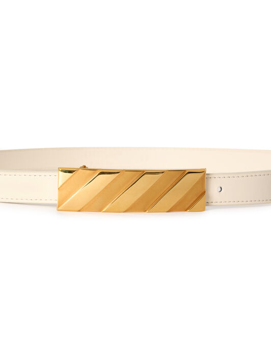OFF WHITE Diagonal Belt 25Mm DUST OWRB13ES26LEA001