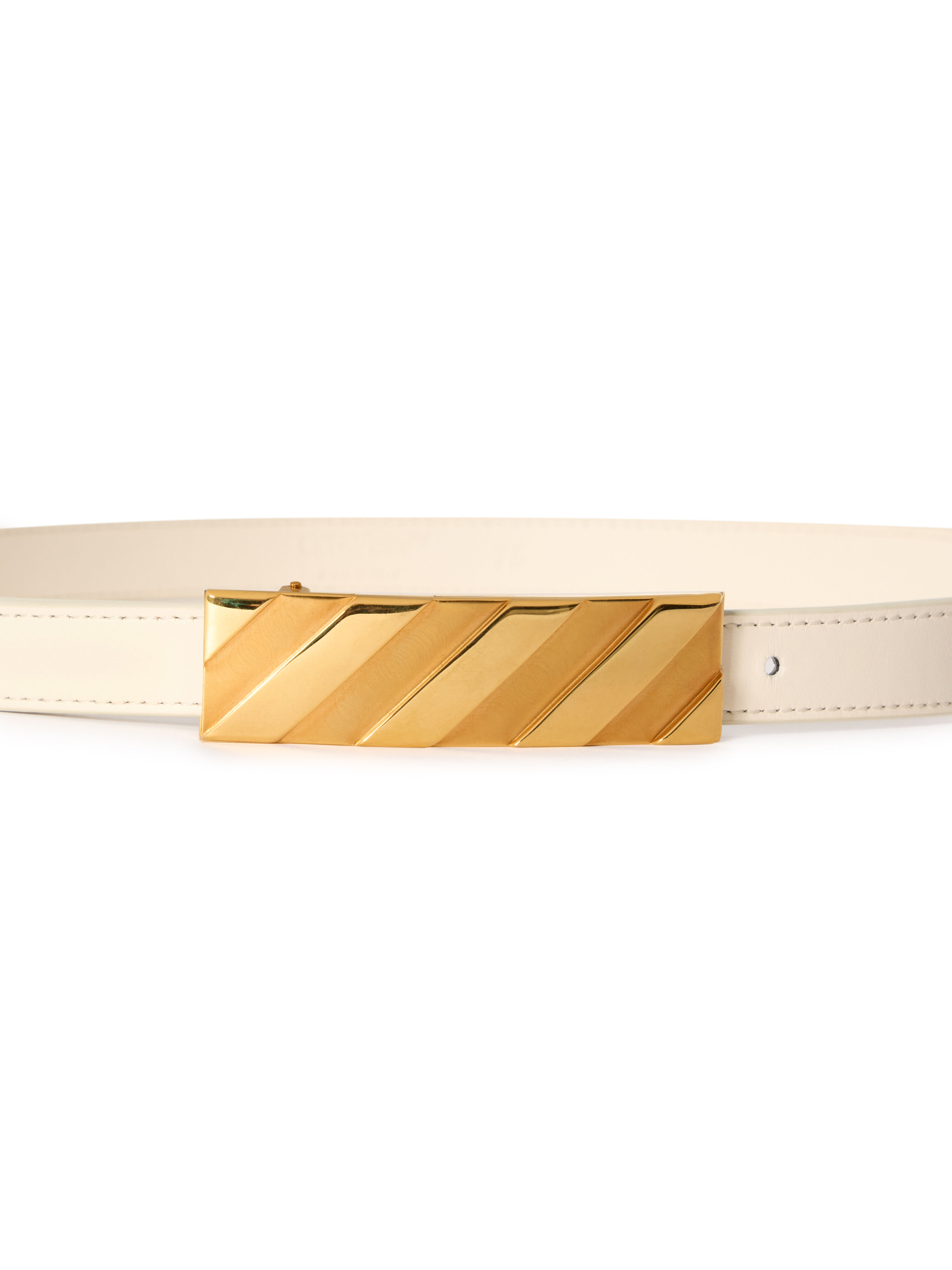 OFF WHITE Diagonal Belt 25Mm DUST OWRB13ES26LEA001