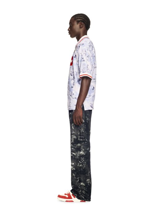 OFF WHITE Maglia Da Calcio Lilla Con Motivo Affresco VIOLA OMAD00CS25JER001