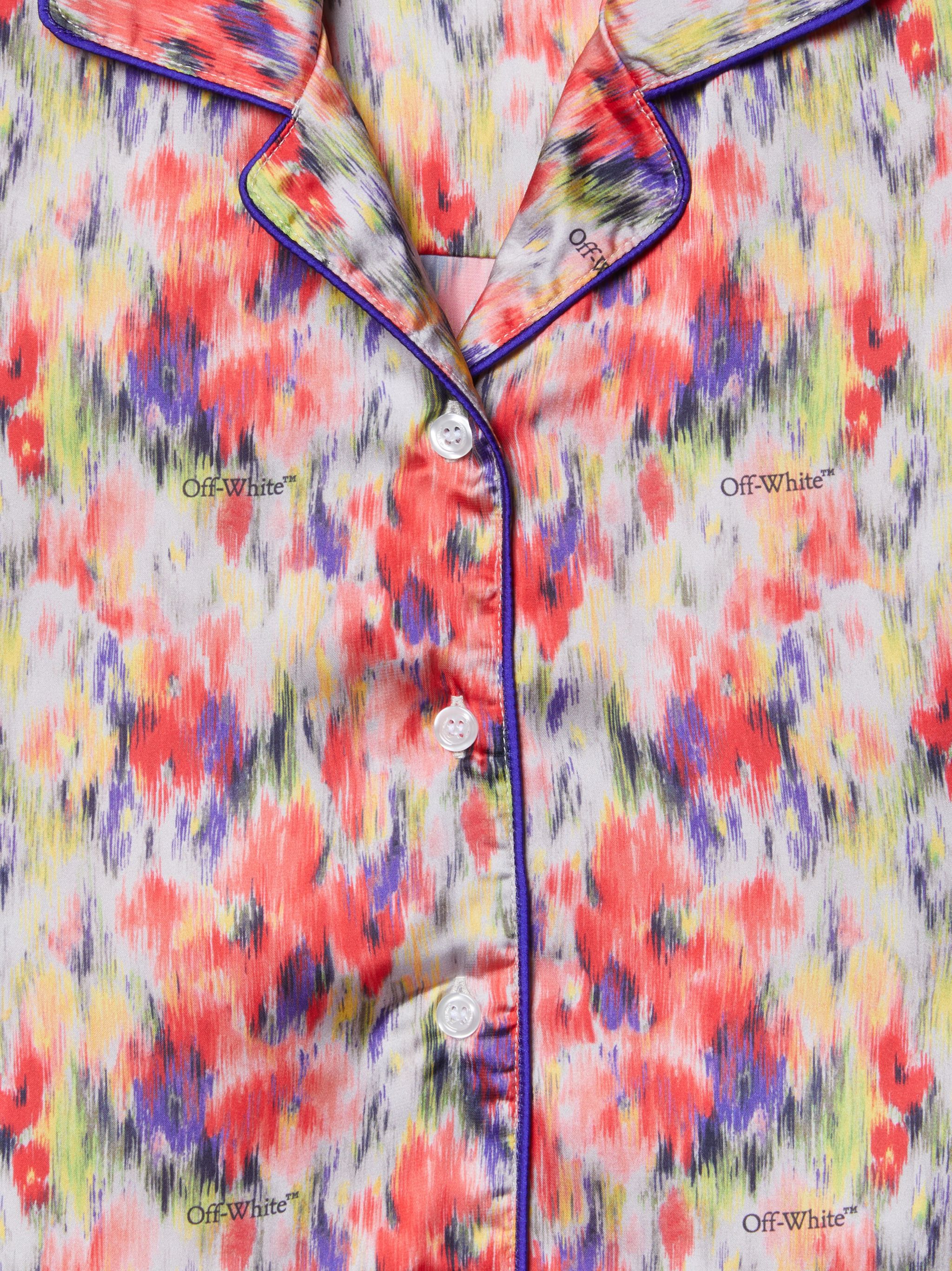 OFF WHITE Watercolor Bookish Shirt PINK OGGG002S25FAB002