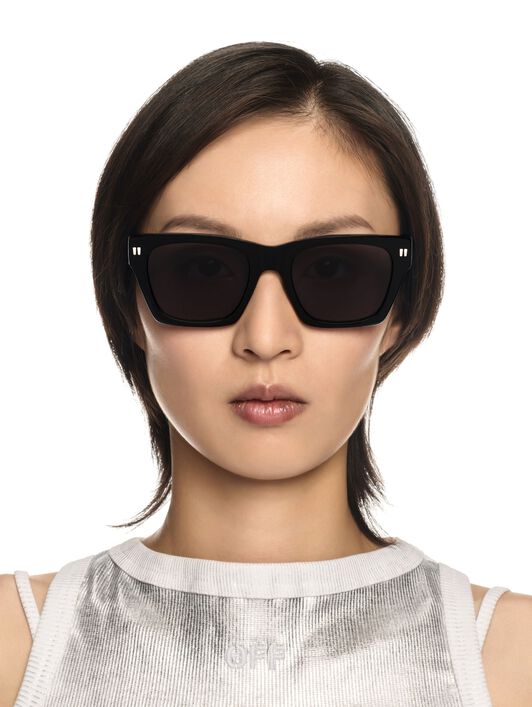 OFF WHITE Valdez Sunglasses BLACK OERI13XS25PLA001