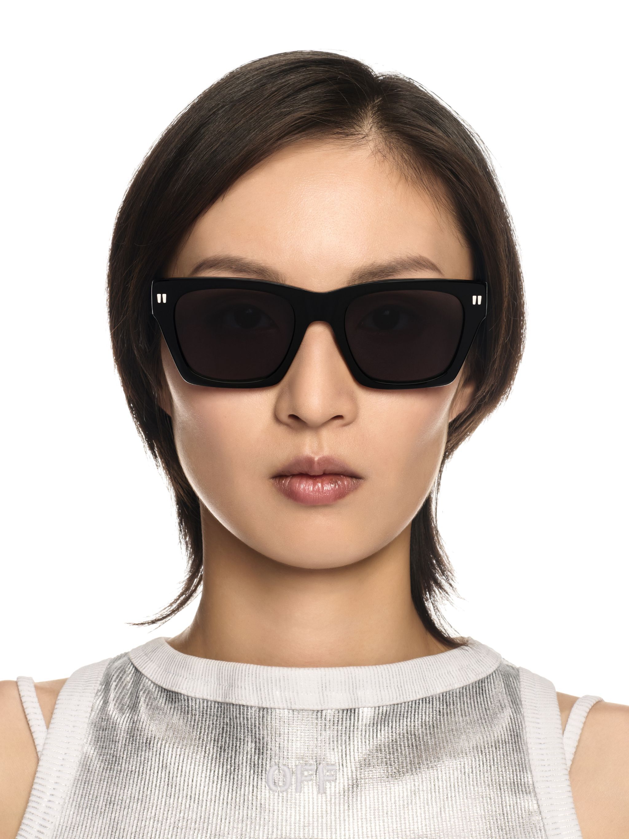 OFF WHITE Valdez Sunglasses BLACK OERI13XS25PLA001
