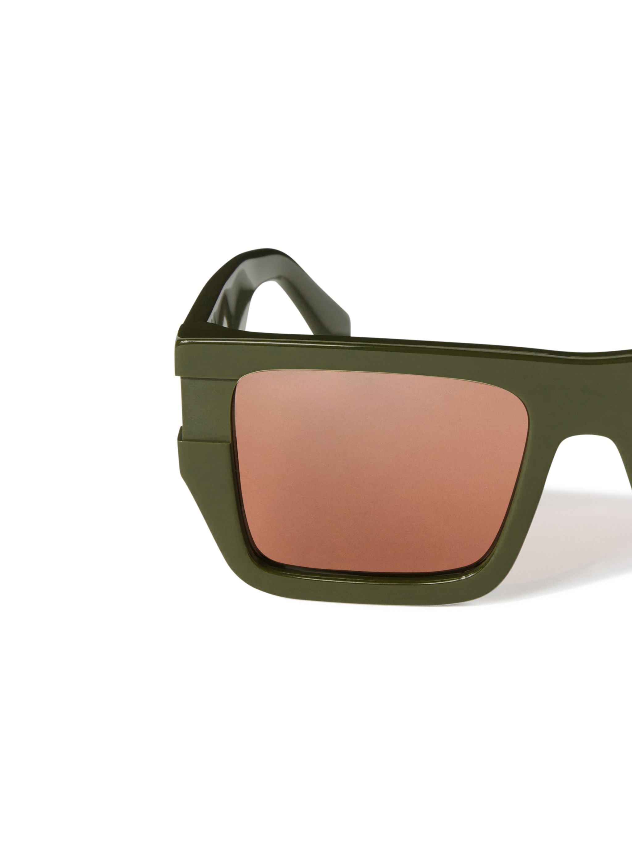 OFF WHITE Militärgrün/Braune Chester Sonnenbrille GRÜN OERI149S25PLA001