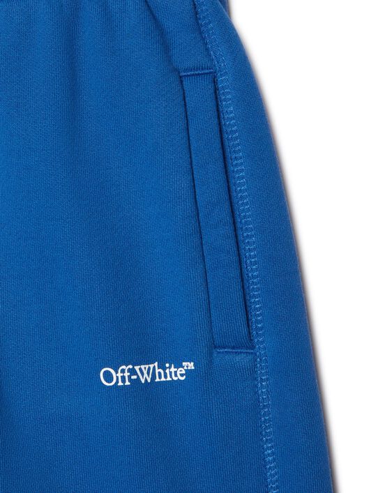 OFF WHITE Bookish Sweat Shorts BLUE OBCI001S25FLE004