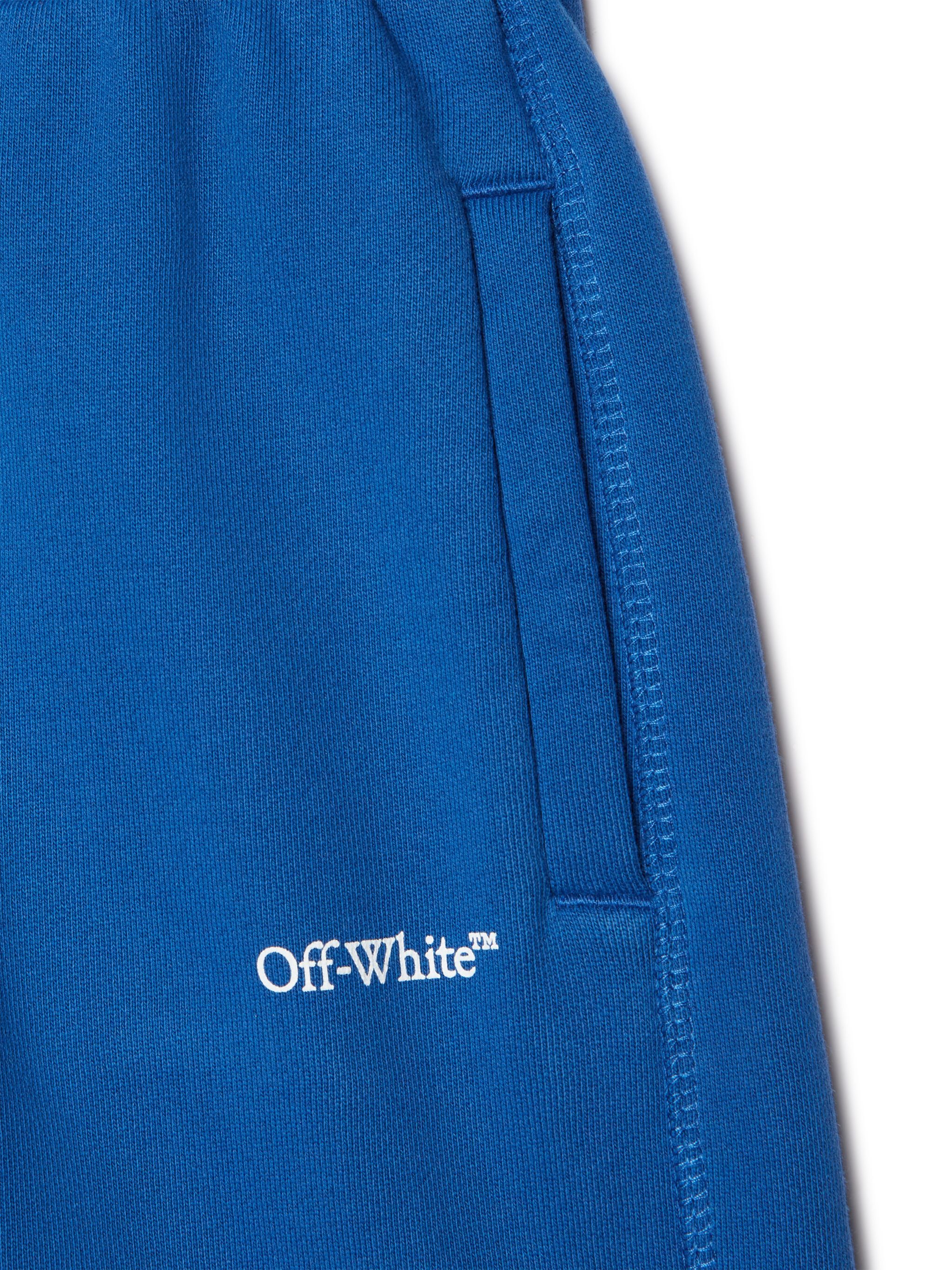OFF WHITE Bookish Sweat Shorts BLUE OBCI001S25FLE004