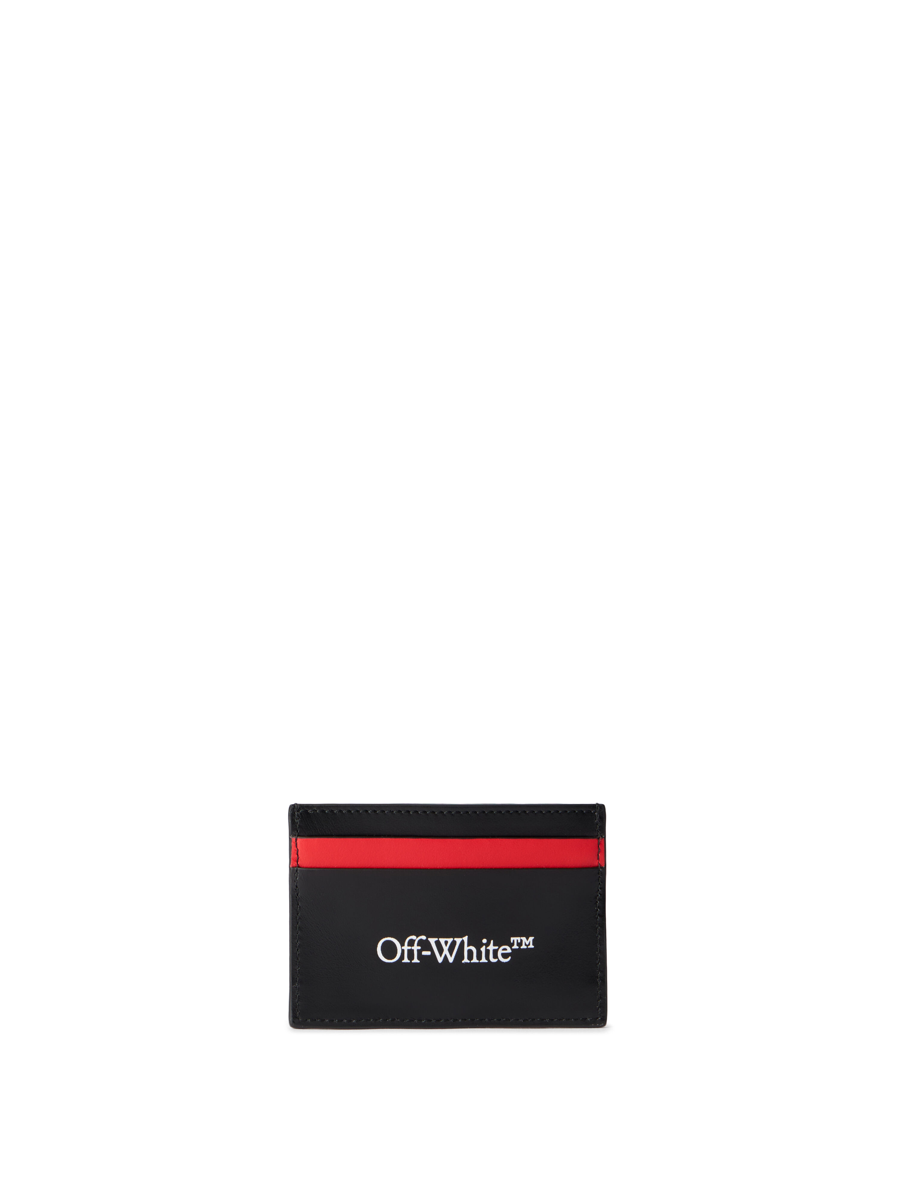OFF WHITE Out Of Office Sneaker Card Case BLACK - STRAWBERRY RED OMND099F25LEA001