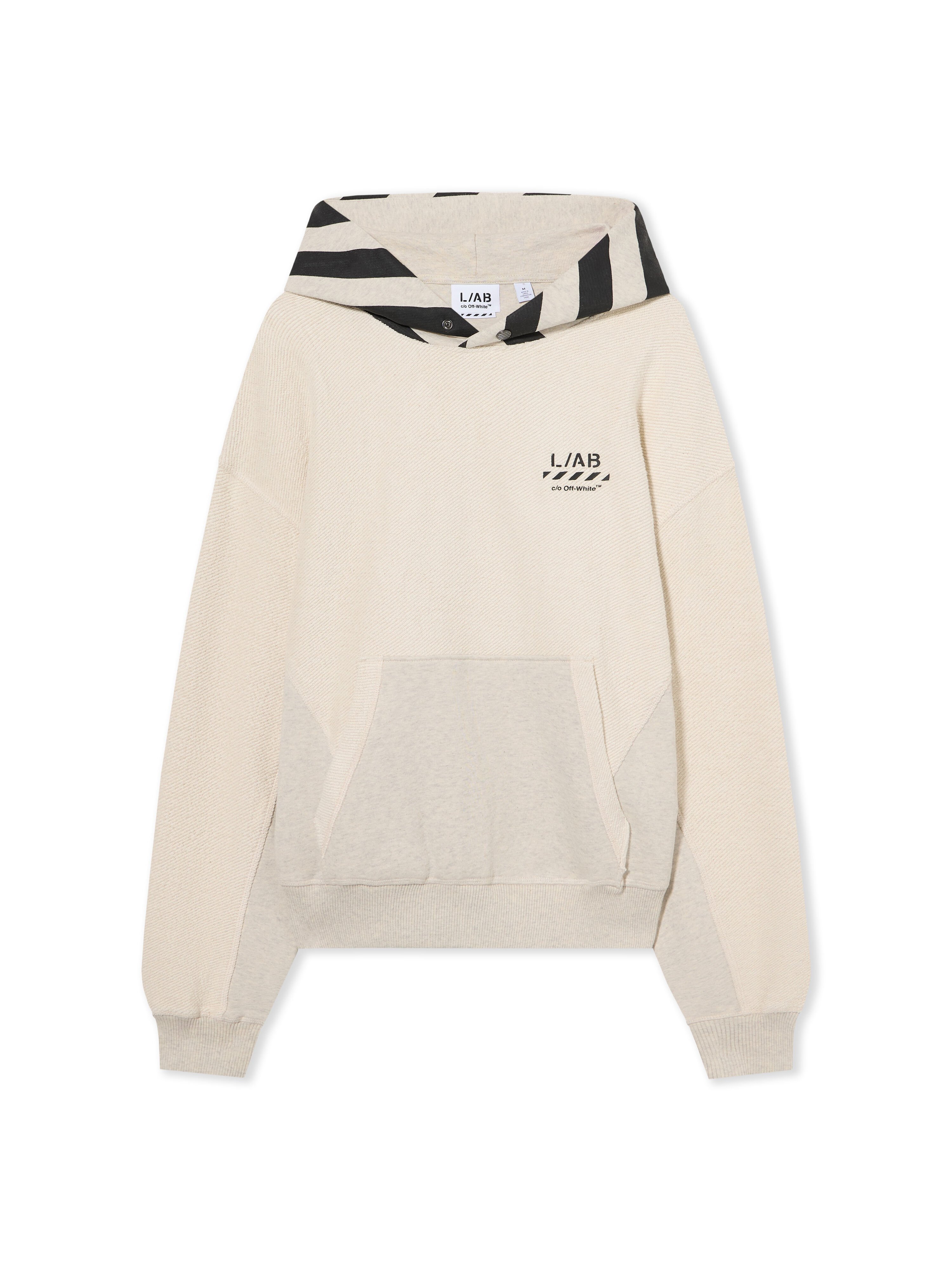 L/AB Reverse Fleece Hoodie LAB L/AB Reverse Fleece Hoodie OATMEAL HEATHER 44LABF26K073