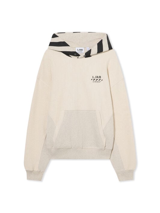 L/AB Reverse Fleece Hoodie LAB L/AB Reverse Fleece Hoodie OATMEAL HEATHER 44LABF26K073