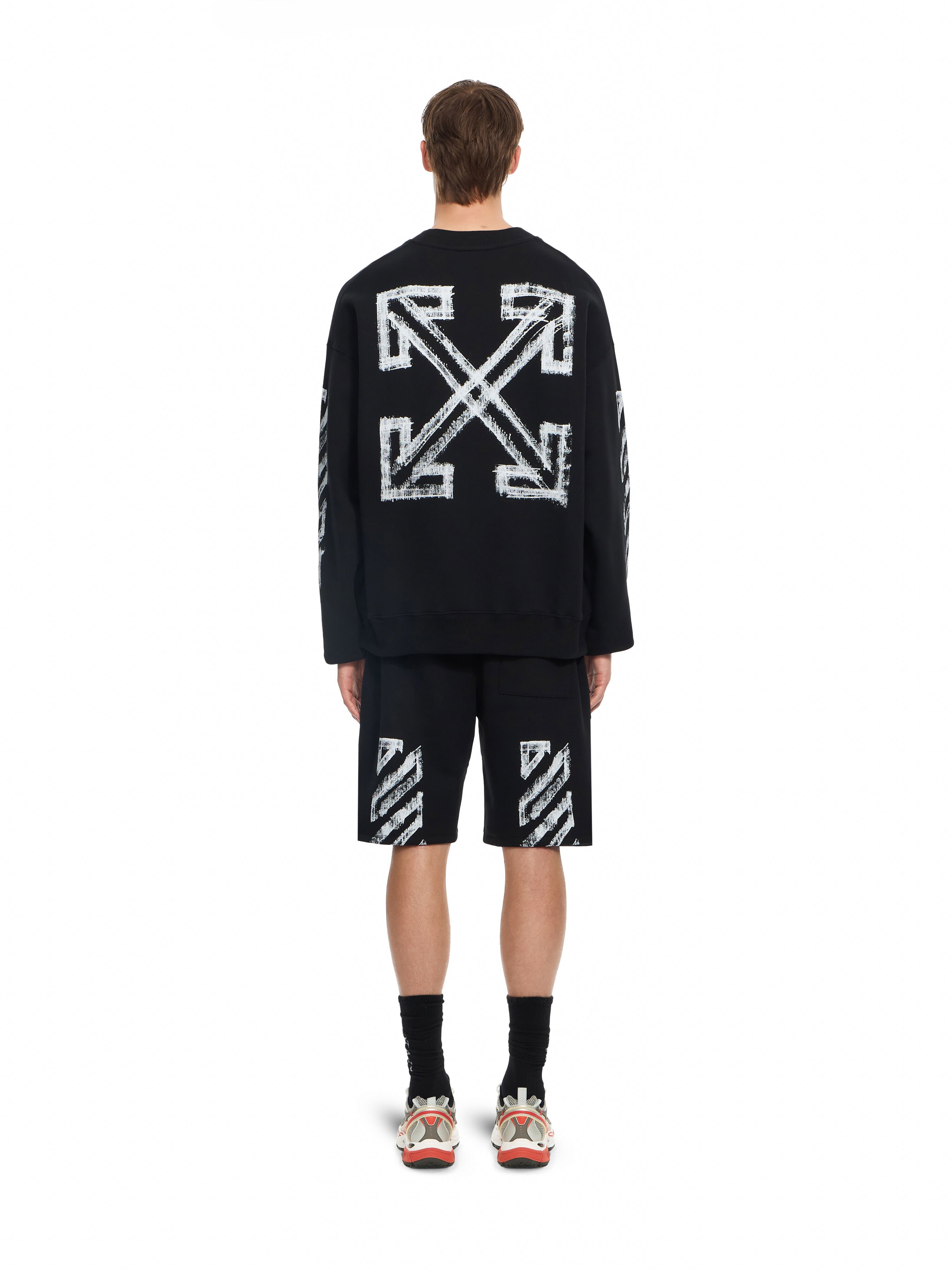 Motion Arrow Skate Sweat Shorts OFF WHITE Motion Arrow Skate Sweat Shorts BLACK 44MCI013F26F005