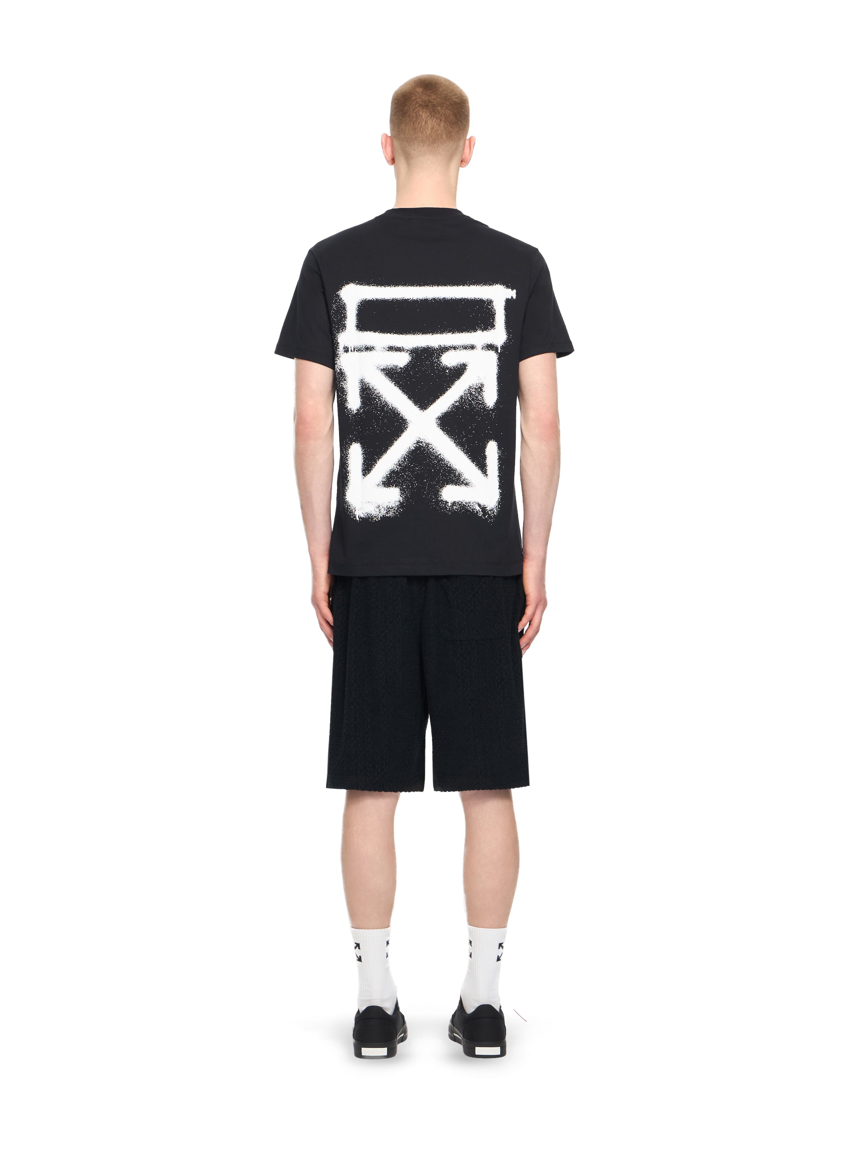 OFF WHITE Slim Fit Graphic S/S T-Shirt BLACK 44OWOS26T061