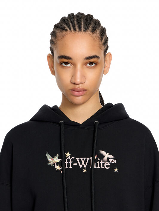 OFF WHITE Dream Arrow Skate Hoodie Uni Black Mayfly 29E00297T