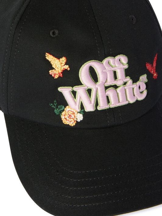 OFF WHITE Black Varsity Baseball Cap BLACK OWLA017S25FAB004