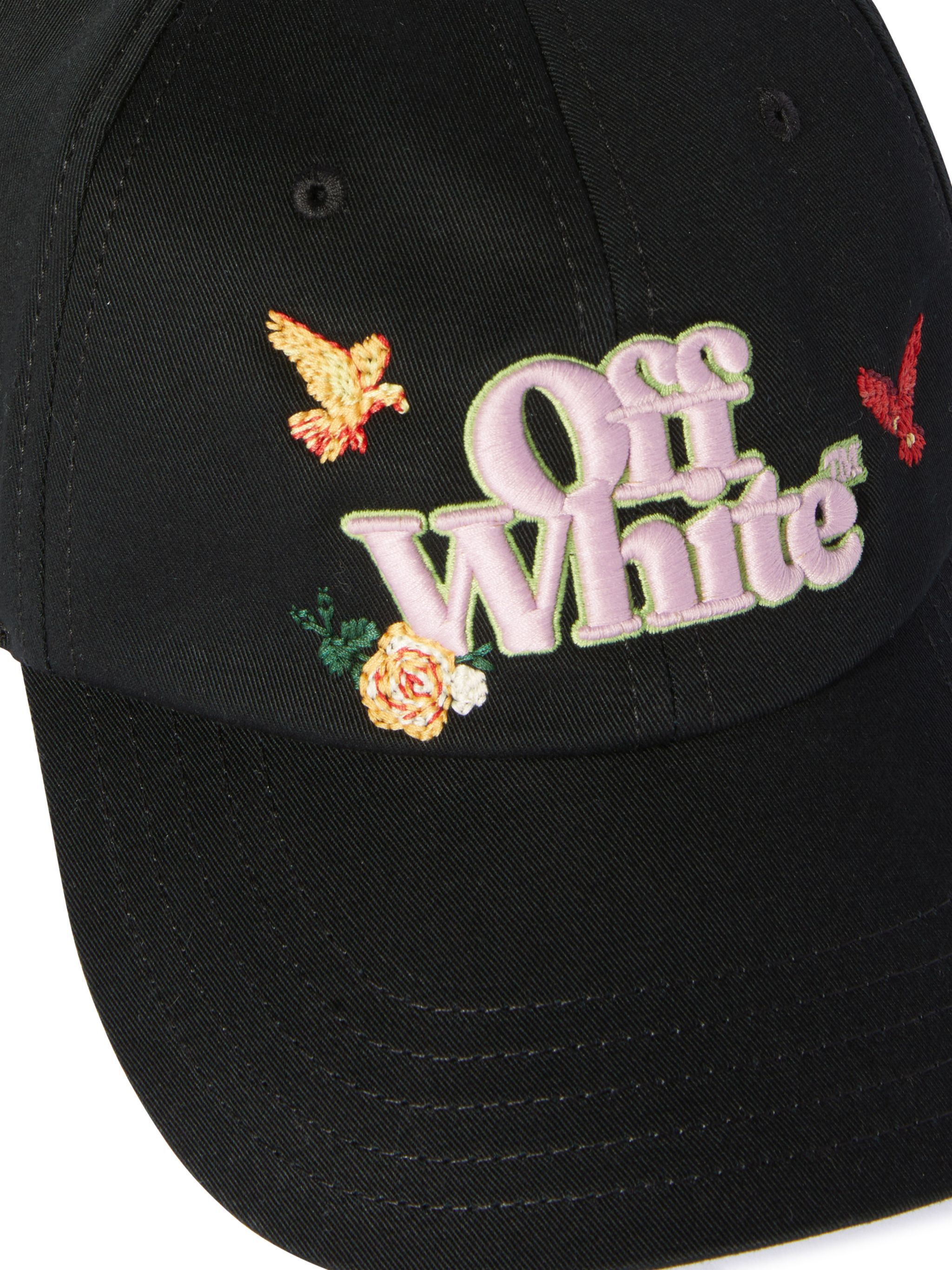 OFF WHITE Black Varsity Baseball Cap BLACK OWLA017S25FAB004