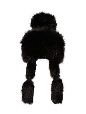 OFF WHITE Off Trapper Hat BLACK OMLA047W24FAB001