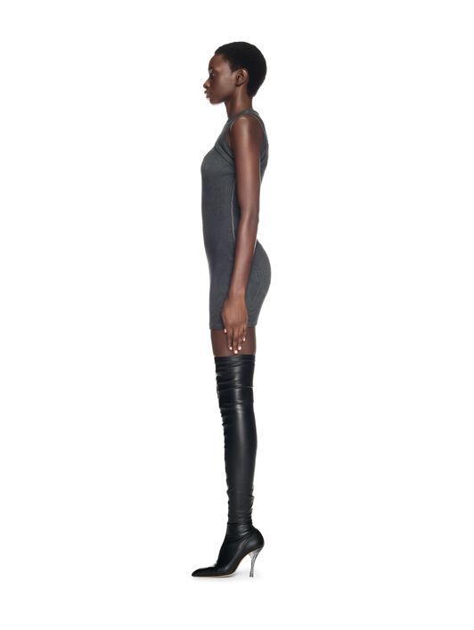 OFF WHITE Off Stamp Rib Cut Out Dress GREY OWDB496F24JER001