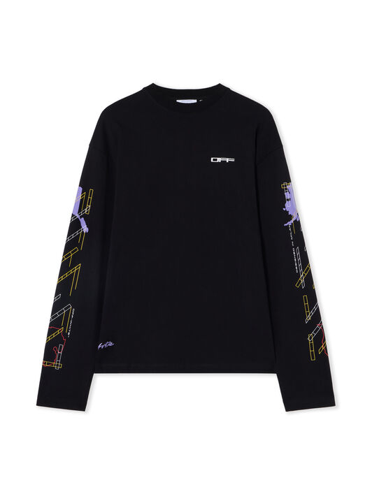 Archigeography Arrow Skate Long Sleeve T-Shirt OFF WHITE Archigeography Arrow Skate Long Sleeve T-Shirt BLACK 44MAB09CF26J003