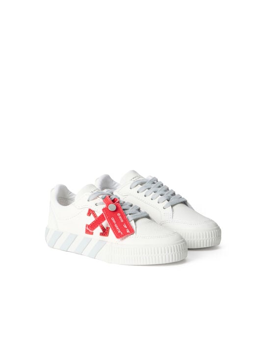 OFF WHITE Vulcanized Low Sneakers WHITE - LIGHT GREY OBIA003S26LEA001