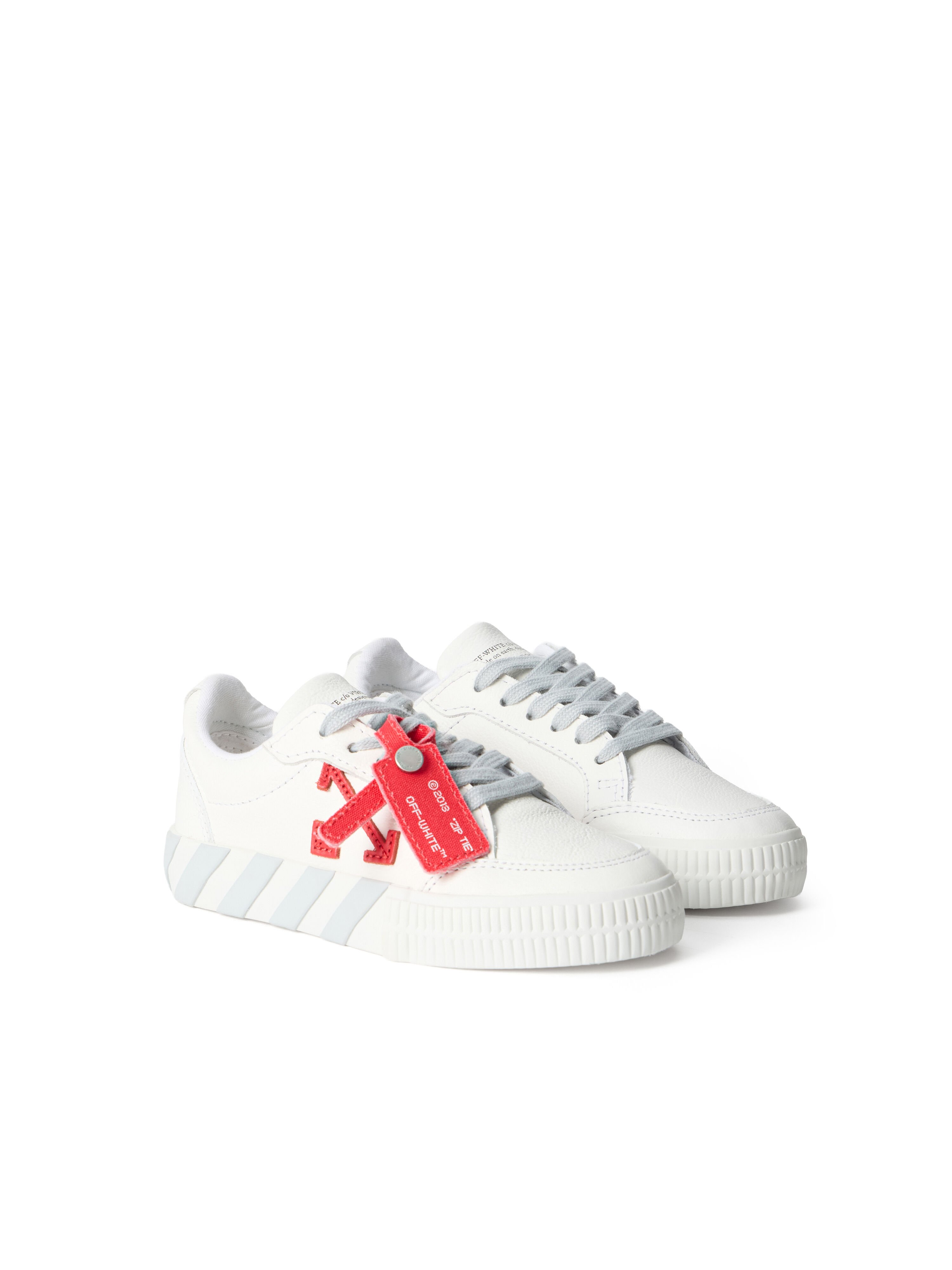 OFF WHITE Vulcanized Low Sneakers WHITE - LIGHT GREY OBIA003S26LEA001