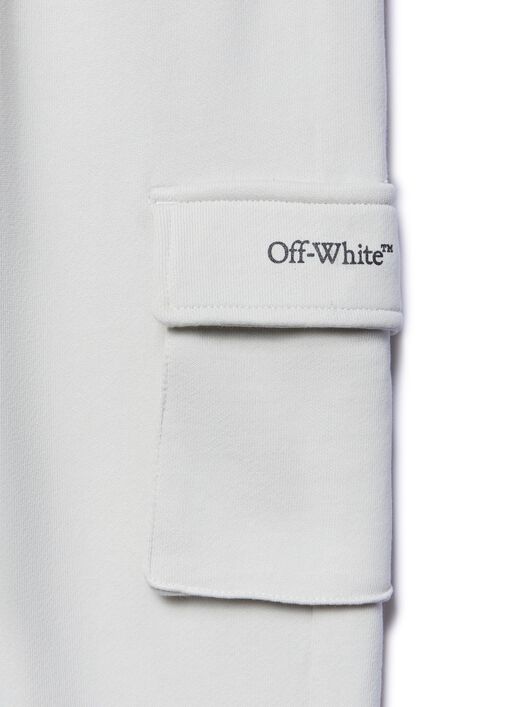 OFF WHITE Diagonal Bookish Sweatpants GREY OBCH005S25FLE001