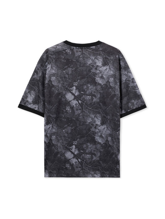 LAB L/AB Camo Soccer T-Shirt BLACK 44LABF26T074
