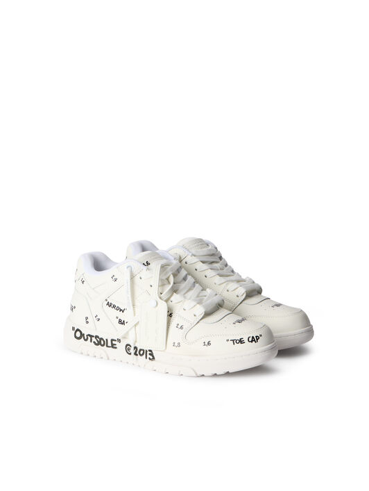 OFF WHITE Out Of Office Sneakers WHITE - BLACK OMIA189F25LEA007