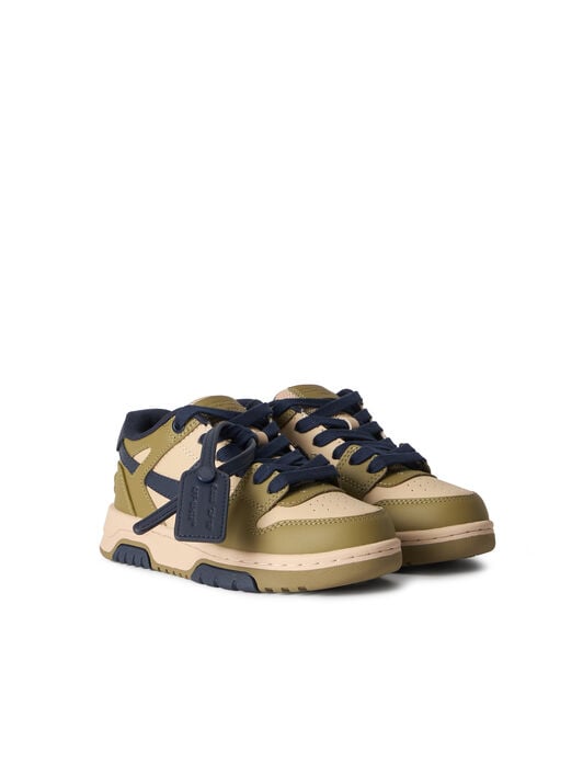 OFF WHITE Out Of Office Sneakers SAND - OLIVE GREEN OBIA011S26LEA001