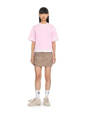 OFF WHITE Pocket Mini Skirt Fungi-Haute Red 2CU01MS26FAB001