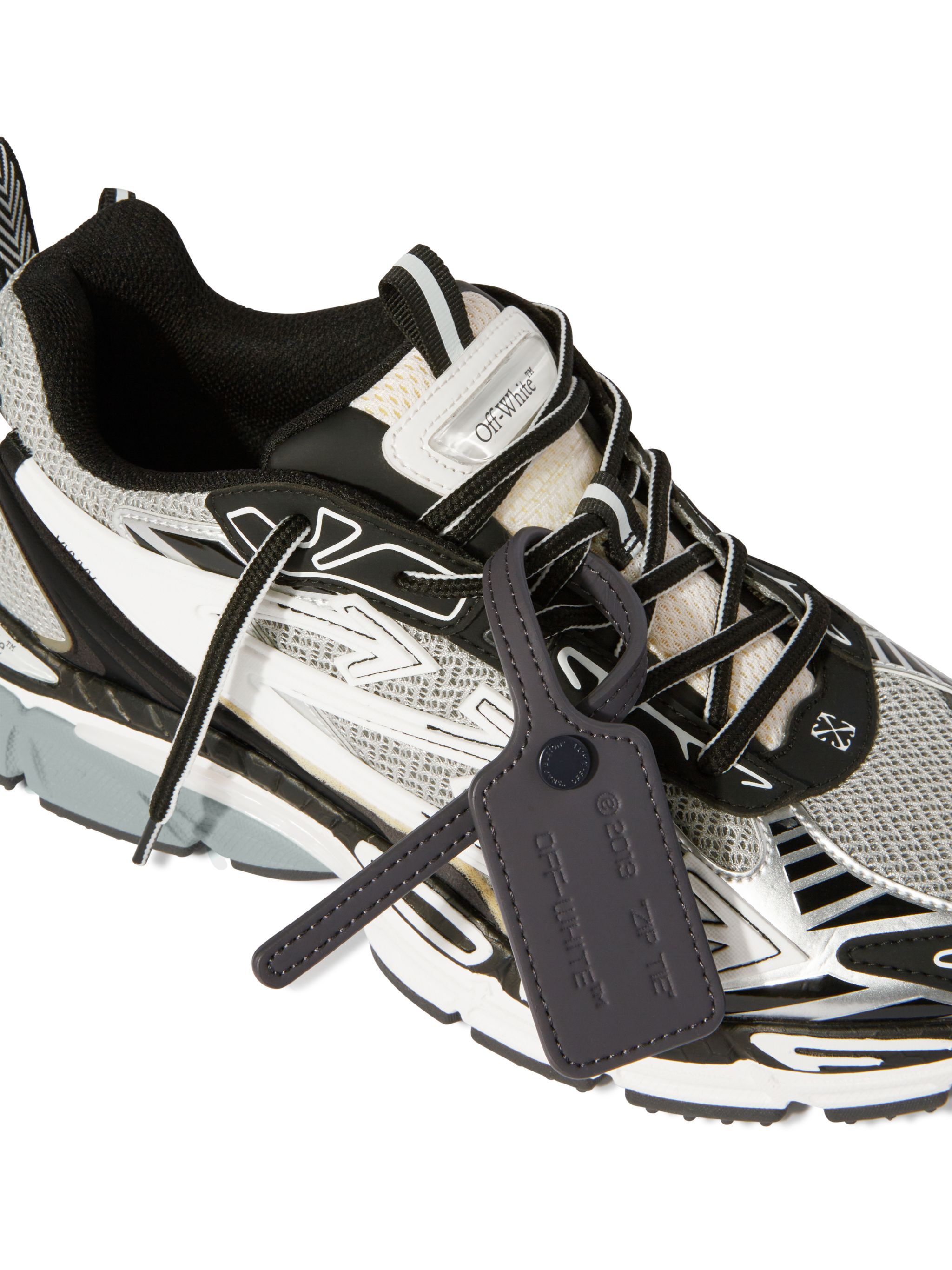 OFF WHITE HELLGRAUE/ SCHWARZE BE RIGHT BACK SCHUHE GRAU OWIA289C99FAB001