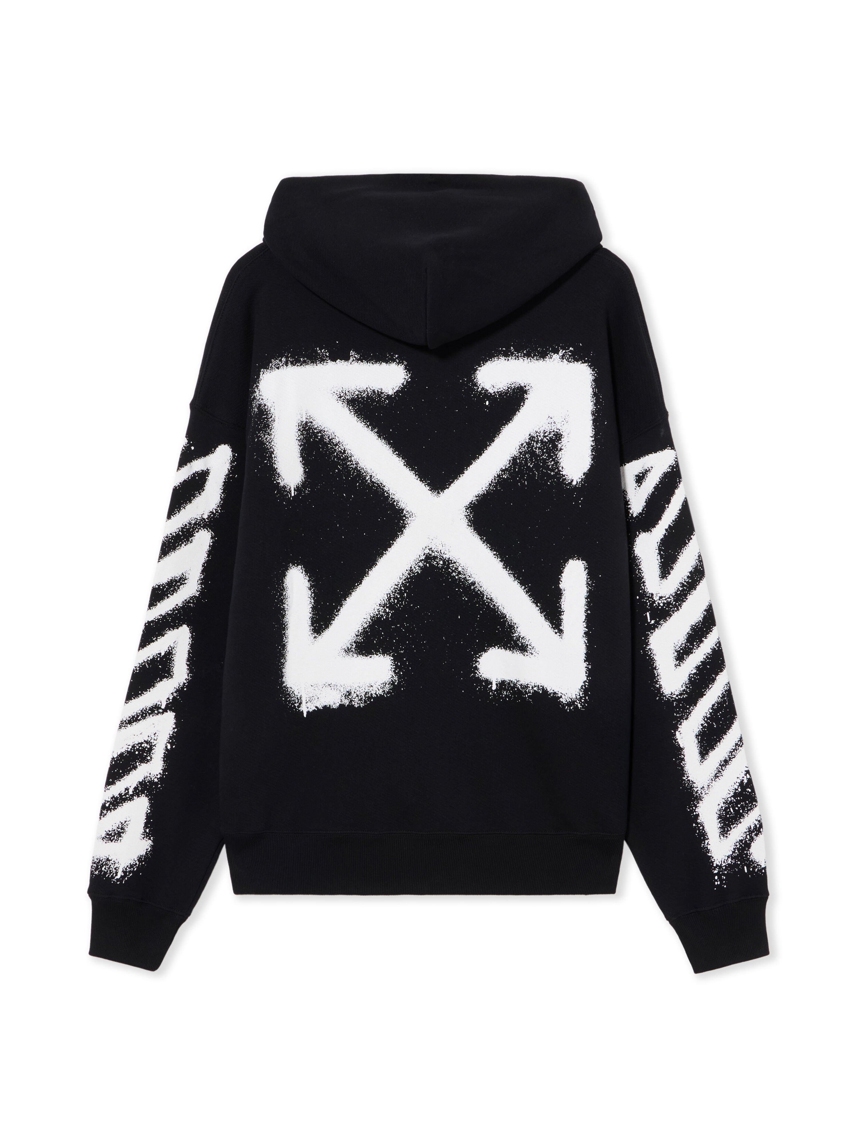OFF WHITE Spray Can Arrow Skate Hoodie BLACK 44MBB085F5001