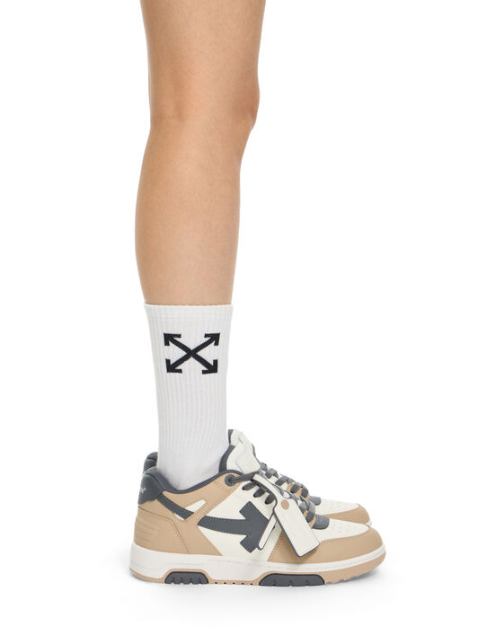 OFF WHITE Out Of Office Sneakers BEIGE - DARK GREY OWIA259S26LEA003