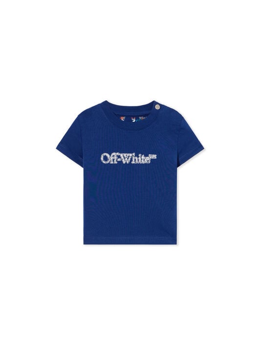 Big Bookish Crackle Logo T-Shirt OFF WHITE Big Bookish Crackle Logo T-Shirt BLUE - WHITE OBXB001F25JER003