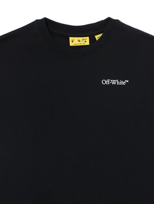 OFF WHITE Scribble Diag Tee S/S BLACK 44BAA002S26J009