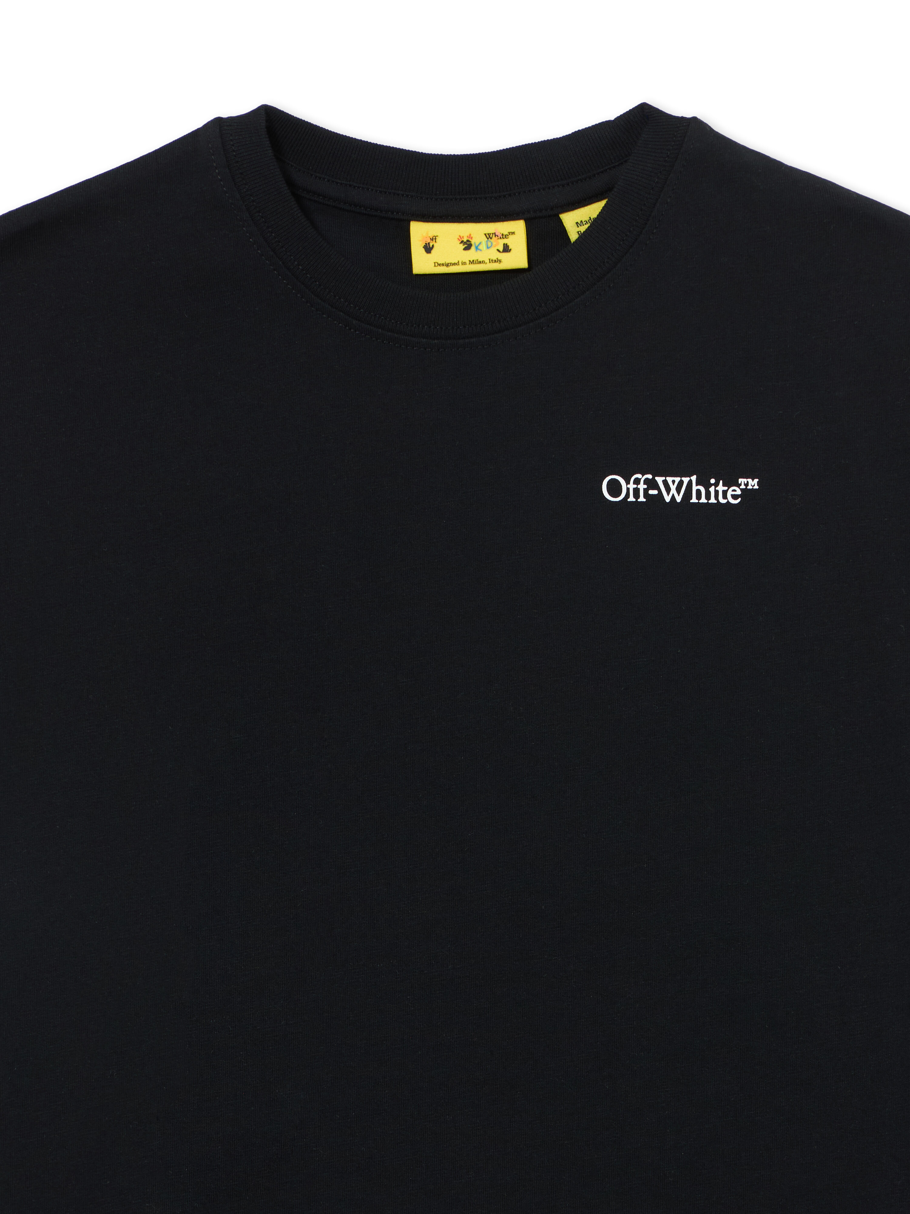 OFF WHITE Scribble Diag Tee S/S BLACK 44BAA002S26J009