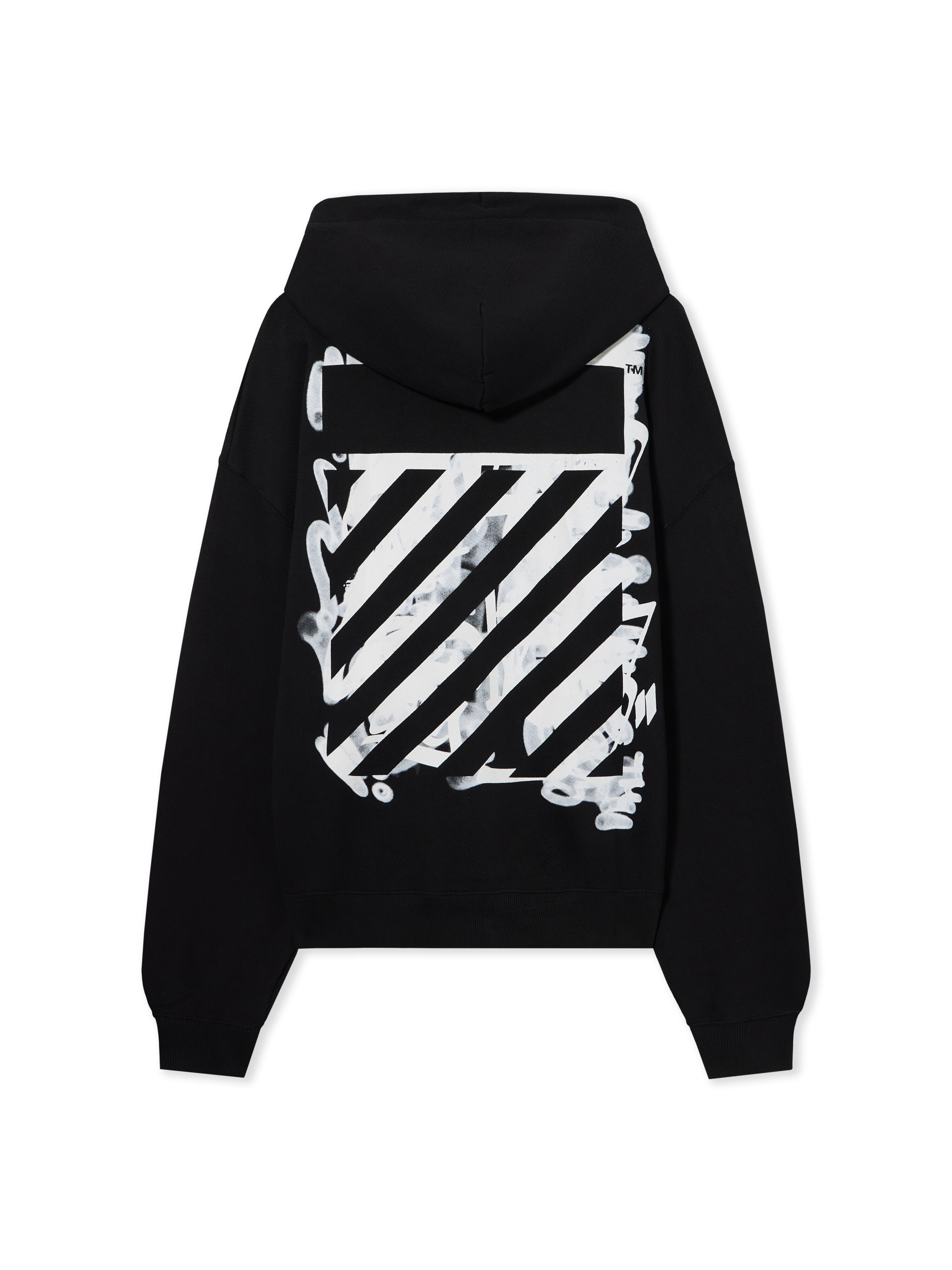 L/AB Graffiti Diagonal Hoodie LAB L/AB Graffiti Diagonal Hoodie BLACK 44LABF26K084