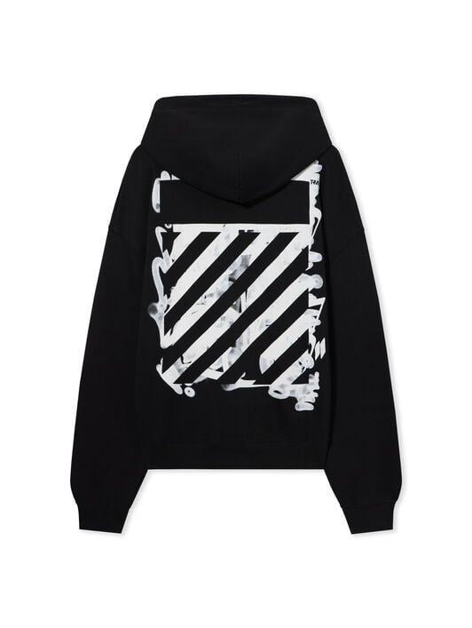 L/AB Graffiti Diagonal Hoodie LAB L/AB Graffiti Diagonal Hoodie BLACK 44LABF26K084