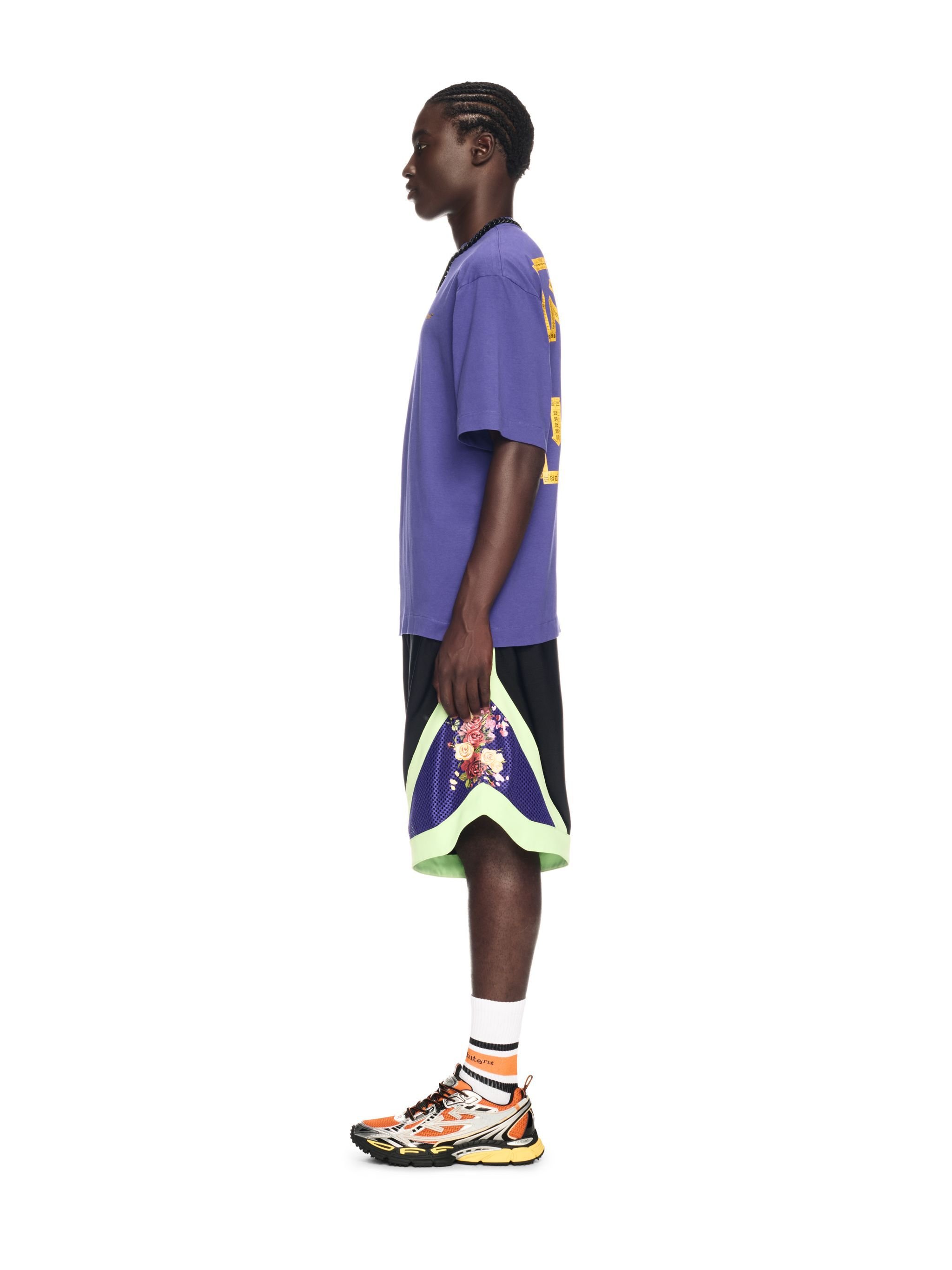 OFF WHITE Blue Tape Arrow T-Shirt PURPLE OMAA120S25JER00D