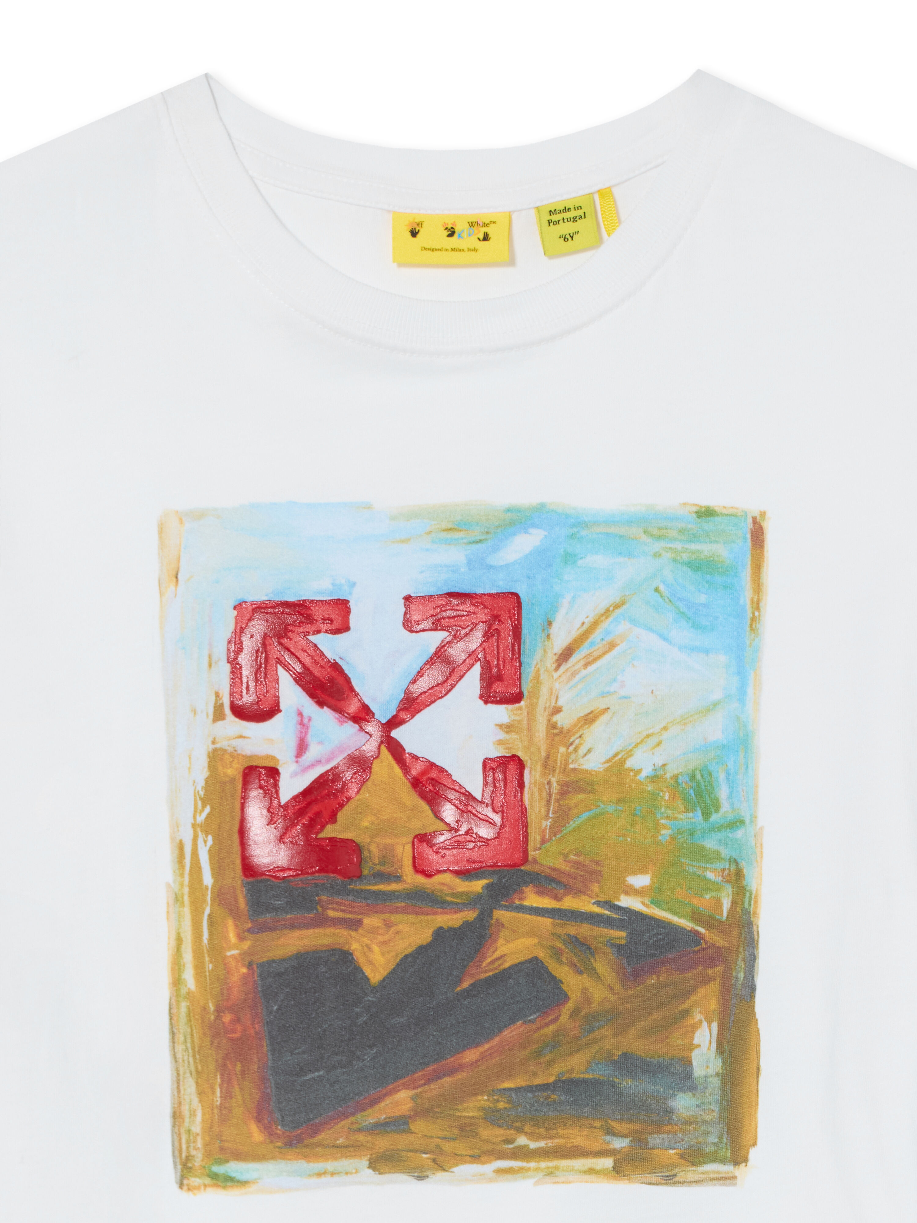Arrow Painting Short Sleeve T-Shirt OFF WHITE Arrow Painting Short Sleeve T-Shirt WHITE 44BAA002F26J003