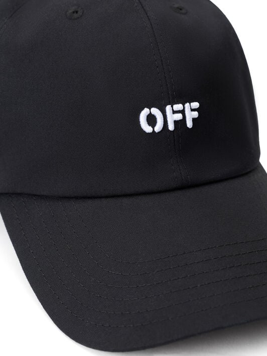 OFF WHITE Off Stamp Baseball Cap BLACK OW70607