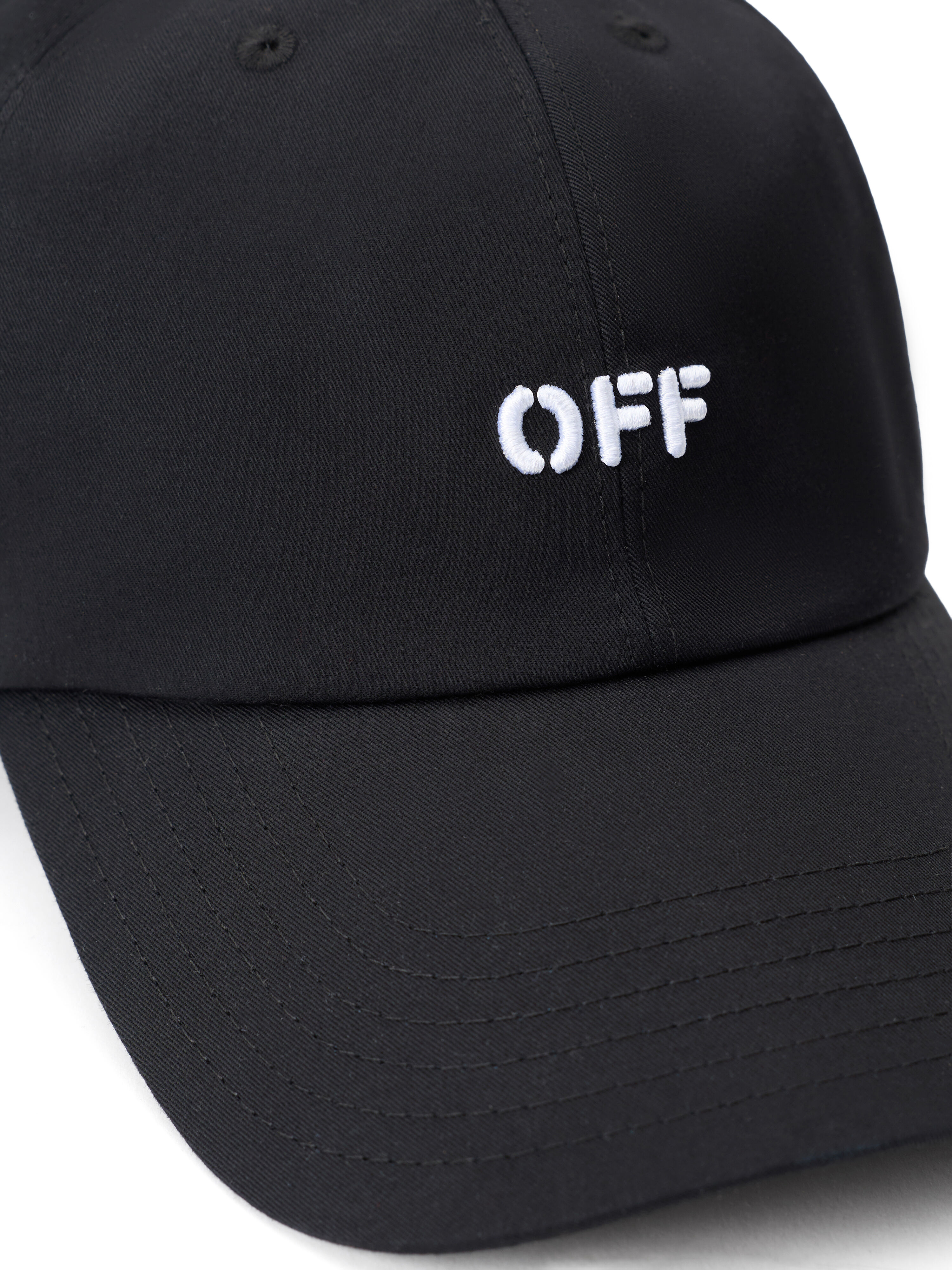 OFF WHITE Off Stamp Baseball Cap BLACK OW70607