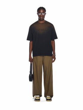 OFF WHITE Laundry Skate Logo Tee DIRTY BLACK - DIRTY BLACK OMAA120F25JER00X