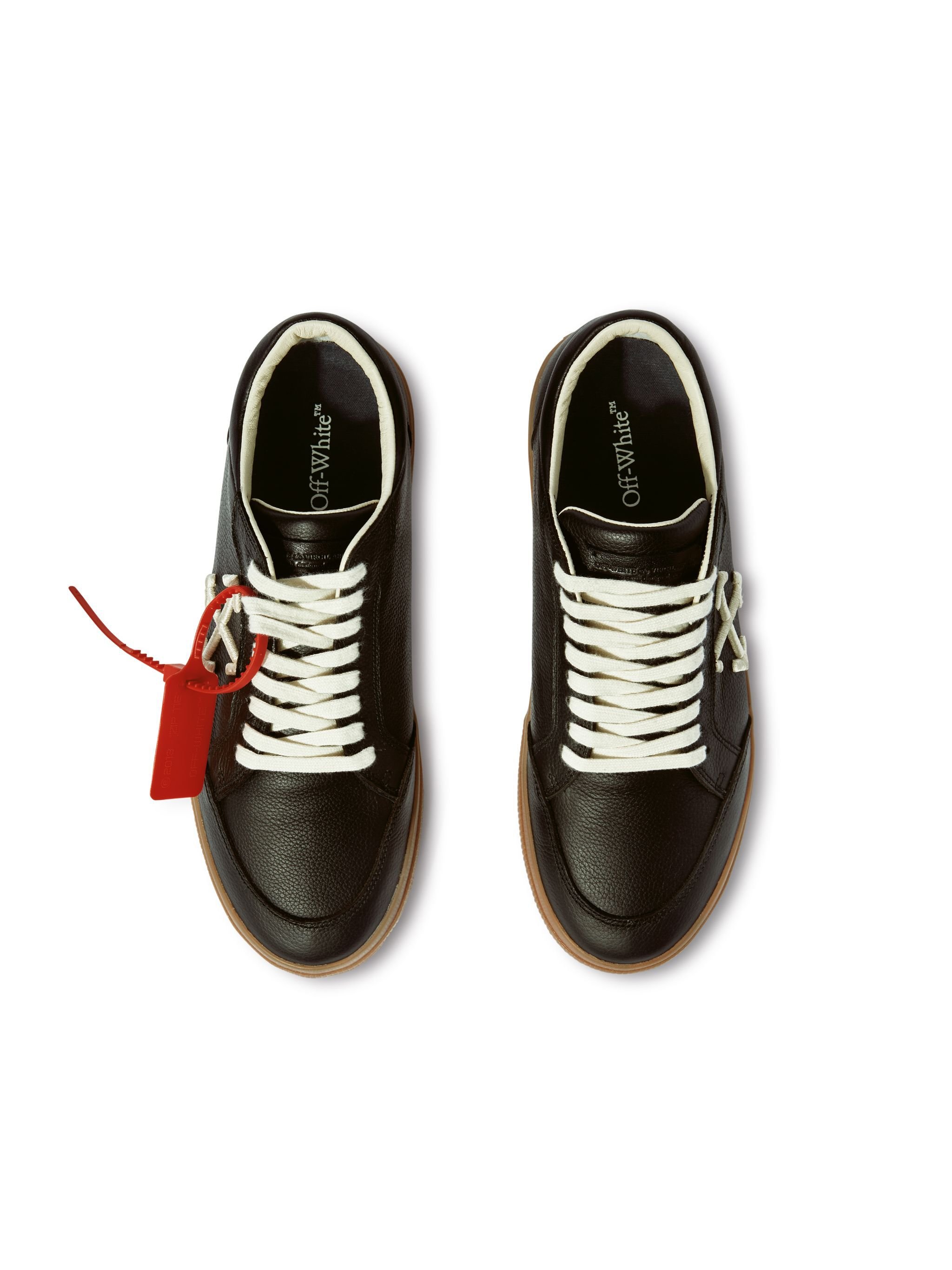 OFF WHITE Black/Ivory Vulcanized Leather BLACK OMIA293S25LEA001