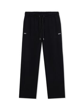 OFF WHITE Spray Can Diagonal Sweatpants BLACK 44MCH054F5001