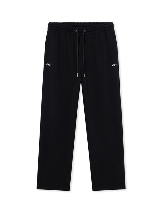 OFF WHITE Spray Can Diagonal Sweatpants BLACK 44MCH054F5001